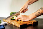 3-piece Kitchen Knife Set - High Carbon Stainless Steel  Grey With Sheaths