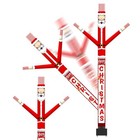 8ft Inflatable Air Waving Tube Dancer With Blower Set  Blow Up Santa Brick