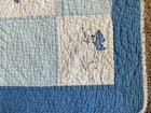 Vintage Nursery Rhyme Baby Quilt Blanket Cotton Lived In A Shoe Handmade 41x35
