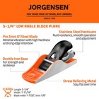Jorgensen 5-1 4  Wood Planer Low Angle Block Plane For For Detail Trimming New