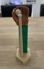 Vintage 1960s Baseball Pez Dispenser No Feet With Replica Home Plate  Bat   Box