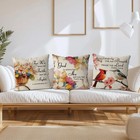 Jesus Christian Pillow Covers 18 X 18 Inch Set Of 4 Cardinal Butterfly Spring   