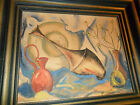 Vintage Original Still Life Abstract Painting Signed  Jennifer Wickmann