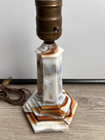 Global Specialty Co  Root Beer  Coca Cola  Caramel Slag Glass Electric Lamp Base