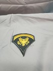 U s  Military Specialist 5 E-5 Rank Patch Insignia Yellow Green Merrowed Sew On