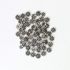 Daisy Spacer Bead In Sterling Silver 3 5 Mm And 4mm  25 Piece Lot  Bali Spacers