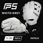 Ssk Fp5 11 75  Infield Fastpitch Softball Glove Fp5-1175whtgry3