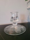 Vintage Heisey Orchid Glass Candlestick