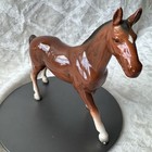 Vintage Lefton Porcelain Brown Horse Figurine Beautiful 6-3 4    X 9    Long