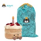 Jellycat Birthday Cake Plush Collectible Stuffed Toy Soft Plush W  Dust Bag New-