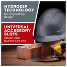 Full Brim Hard Hat  Padded  Black Carbon Fiber  Osha Type 1 Class E - Non-vented
