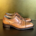 Vintage 80   s Paolo Da Ponte Men   s Tan Leather Dress Shoe Made In Italy