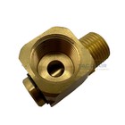 Hose Reel   Air Line Swivel Fitting 1 2  Fnpt X 1 2  Mnpt Brass 90 Degree Elbow