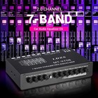 7 Band 1 2 Din Graphic Car Audio Equalizer 6ch Front rear sub Aux Output R6r3