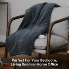 Sunbeam Microplush Electric Heated Blanket  4 Heat Settings  4-hour Auto Shutoff