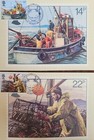 Vtg Phq 55 c  9 81 Post Office Card  1981 Set Of 4 Fishing