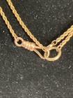 Antique Victorian 14k Yellow Gold Watch Fob Chain Necklace 9 4g