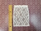 Dollhouse Lace Curtains White With Curtain Rod 1 12 Scale 6  Long Miniature