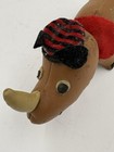 Dakin Vintage Leather Rhino Plush Toy Animal 8   