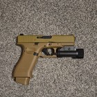 Rail Mounted Led Handgun Light  Black  Battery Powered  Acwx519