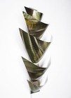 Modern Abstract Metal Wall Art Accent Lamp Painting Sculpture Home Decor Green
