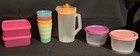 New Tupperware Kids Lot mini Pitcher   Tumblers  2 Snack Cups   2 Square Aways