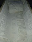 Pet Casket M-l White Molded Durable Elegant 