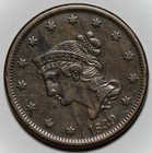 1839 Braided Hair Large Cent  n-8  - Head Of 1840 - Us 1c Copper Coin