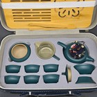 Read Description 14 Pcs Portable Ceramic Travel Tea Set Chinese Kung Fu Tea Kit