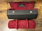 Bosphorous Leather Black Red Leather Watch Storage Box For 1-3 Watches Luxury