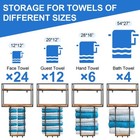 Towel Rack Wall Mounted - Space-saving Design For Small Bathrooms
