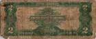 1899  2 Silver Certificate  mini-porthole  Large Note - Series 1899 Circulated