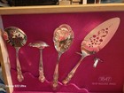 Vintage 1847 Rogers Bros Silver Plated Heritage 8 Serving Flatware W box