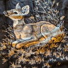 Rare Vintage Ibena Blanket Throw Made In W  Germany Doe In Grass