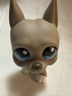 Hasbro Littlest Pet Shop 2006 Great Dane Dog Grey Blue Eyes Authentic Lps