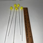 Vintage Glass Swizzle Sticks Set Of 5