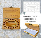 Tooth Fairy Keepsake Box Wood Baby Teeth Storage Box Gift Set For Boys Girls
