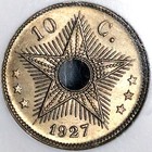 1927 Ngc Ms 66 Belgium Congo 10 Centimes Starfish Coin Top Pop  23032101c 