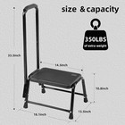 Step Stool With Handle For Adults seniors Heavy Duty Holds 350 Lbs