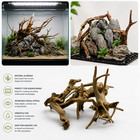 Natural Driftwood Aquarium Ornament Fish Tank Wood Root Decor Reptile Branch