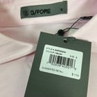 G fore Mens Small Pink Ribbed Gusset Polo Shirt New Golf Performance Stretch