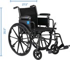 Medline 20    K3 Height Adjustable Wheelchair With Swing-back Desk-length Arms