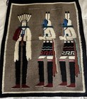 Vintage Native American Navajo Rug Blue Yei-be-chai   Medicine Man 33   x26   