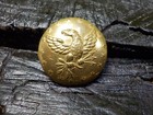 Old Rare Vintage Antique Relic Pre Civil War Militia Officers Coat Button W gold