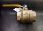 2  Ips 600wog Full Port Forged Brass Ball Valve Threaded Lead Free 600t002-nl