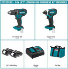 Makita 18v Lxt Lithium-ion Cordless Compact 2-piece Combo Kit  ct225syx 