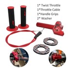 7 8  Red Quick Twist Throttle Grip Kit For Crf50 Ttr Ssr 125 150 250cc Dirt Bike