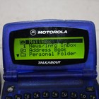Vintage Motorola Talkabout 2-way Pager Translucent Blue