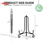  4 Pack iron Display Stand  Black Iron Easel Plate Display Photo Holder Stand  D