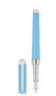 S t  Dupont Line D Turquoise And Palladium Fountain Pen  420221xl  New In Box
